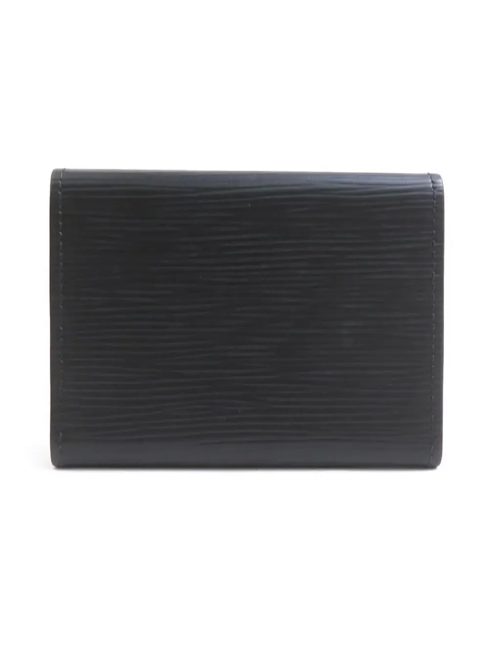 Auth Louis Vuitton Card Case Noir Epi #300525L19B